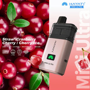 Straw Cranberry Cherry/ Cherry Ice 1500 Puffs disposable vape