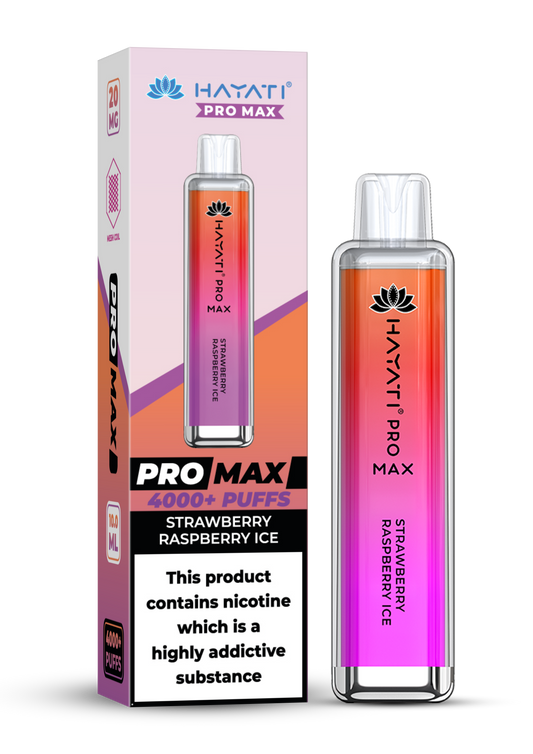 STRAWBERRY RASPBERRY ICE Hayati® Pro Max 4000+ 10 BOX