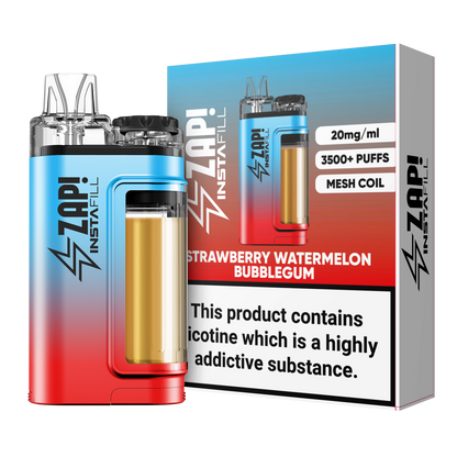 ZAP Instafill 3500 Puffs TPD Compliant 2% Nicotine 5 X DEVICES